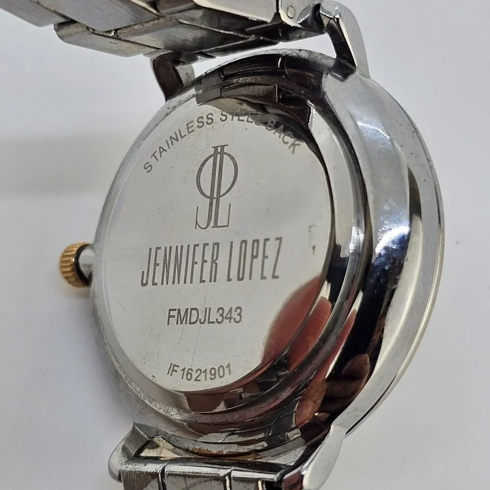 Jennifer Lopez Women's Watch 38MM Gray Dial Two Tone Bracelet 5.5